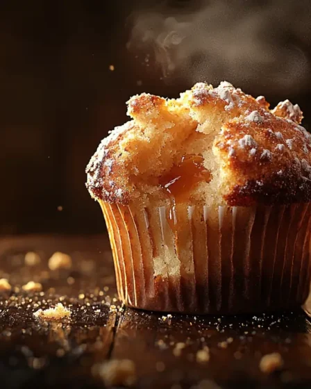 recette Muffins à la vanille et confiture de fraise