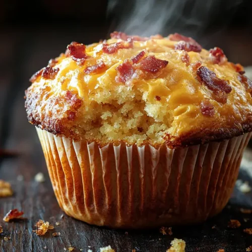 recette Muffins bacon, cheddar et oignons frits