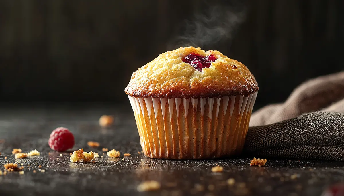 recette Muffins chocolat blanc et framboises lyophilisées