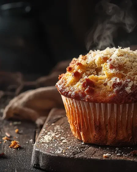 recette Muffins chorizo, poivron et parmesan