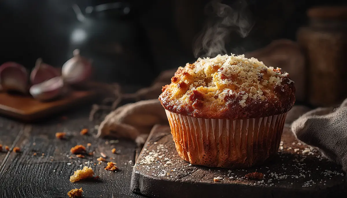 recette Muffins chorizo, poivron et parmesan