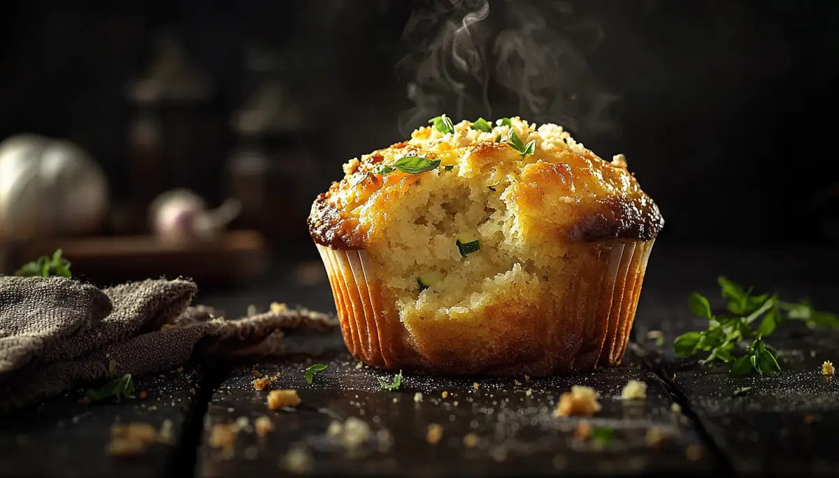 recette Muffins courgette, ail et parmesan