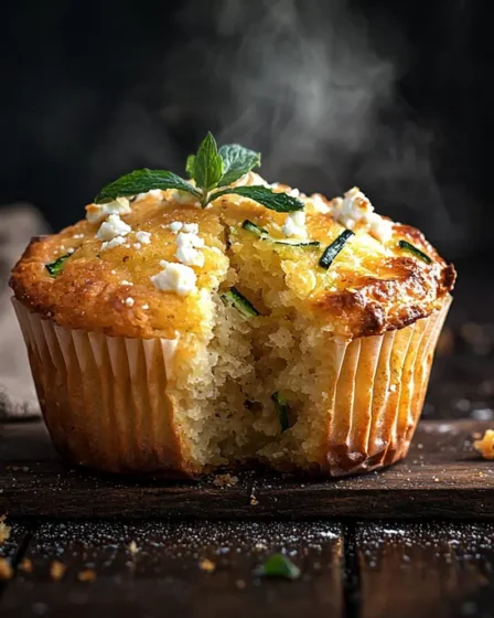 recette Muffins courgette, feta et menthe