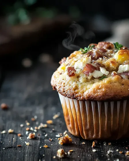 recette Muffins lardons chèvre et noix