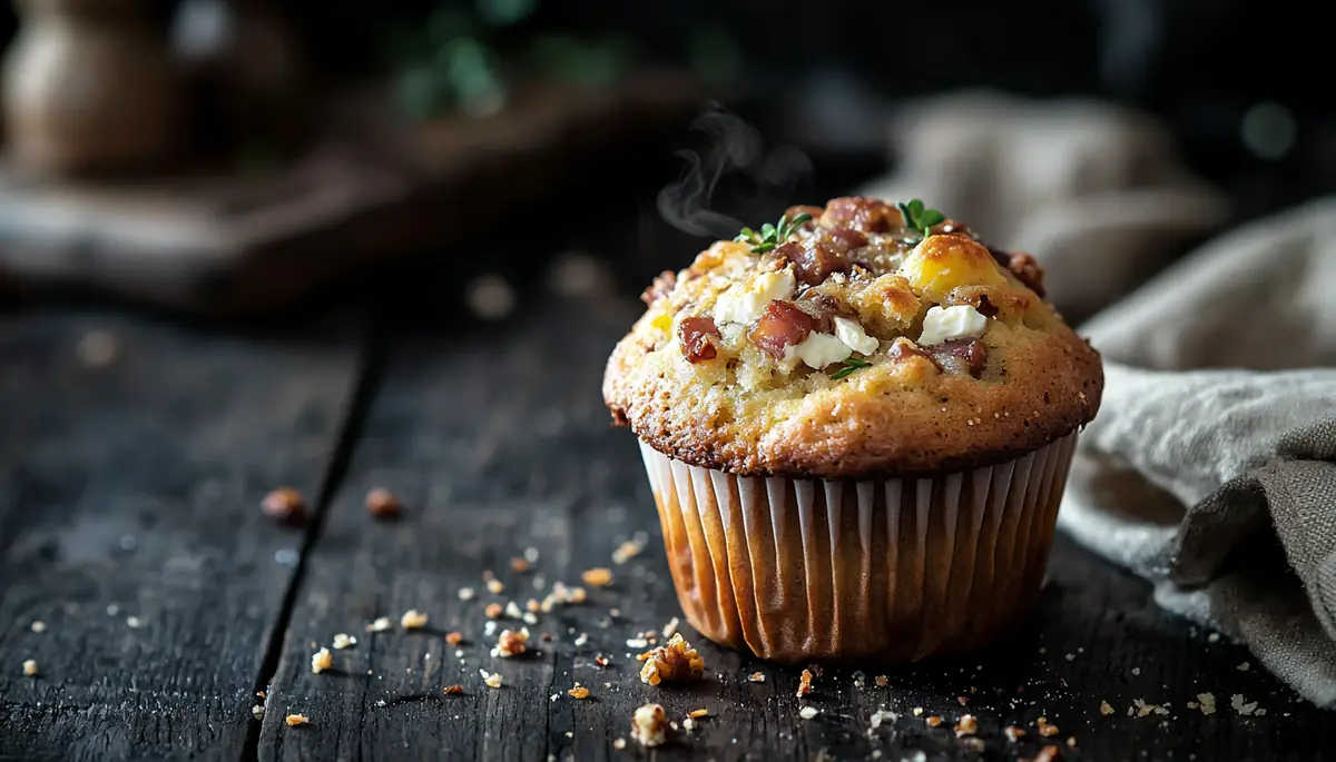 recette Muffins lardons chèvre et noix