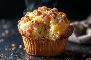 recette Muffins lardons, gruyère et moutarde à l’ancienne