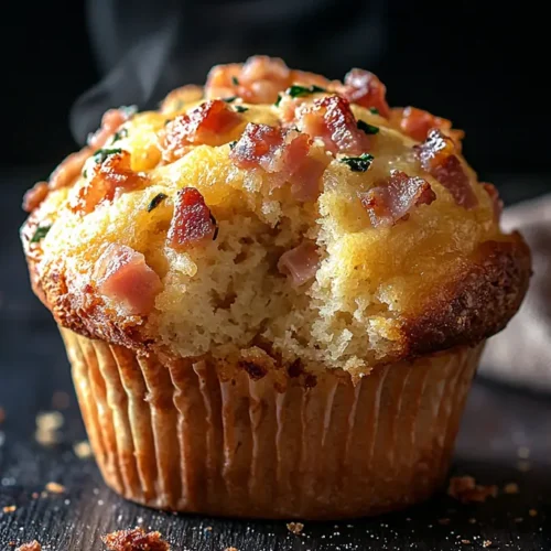recette Muffins lardons, gruy&egrave;re et moutarde &agrave; l&rsquo;ancienne