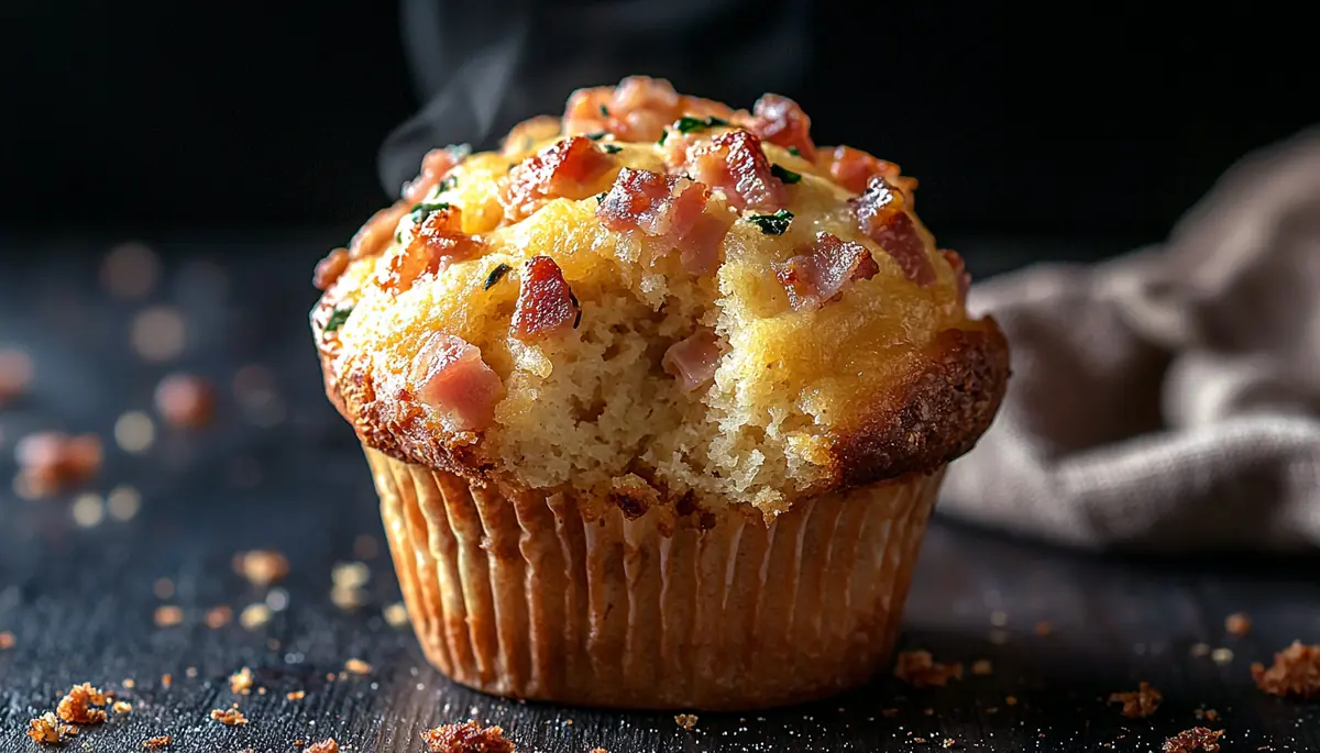 recette Muffins lardons, gruyère et moutarde à l’ancienne
