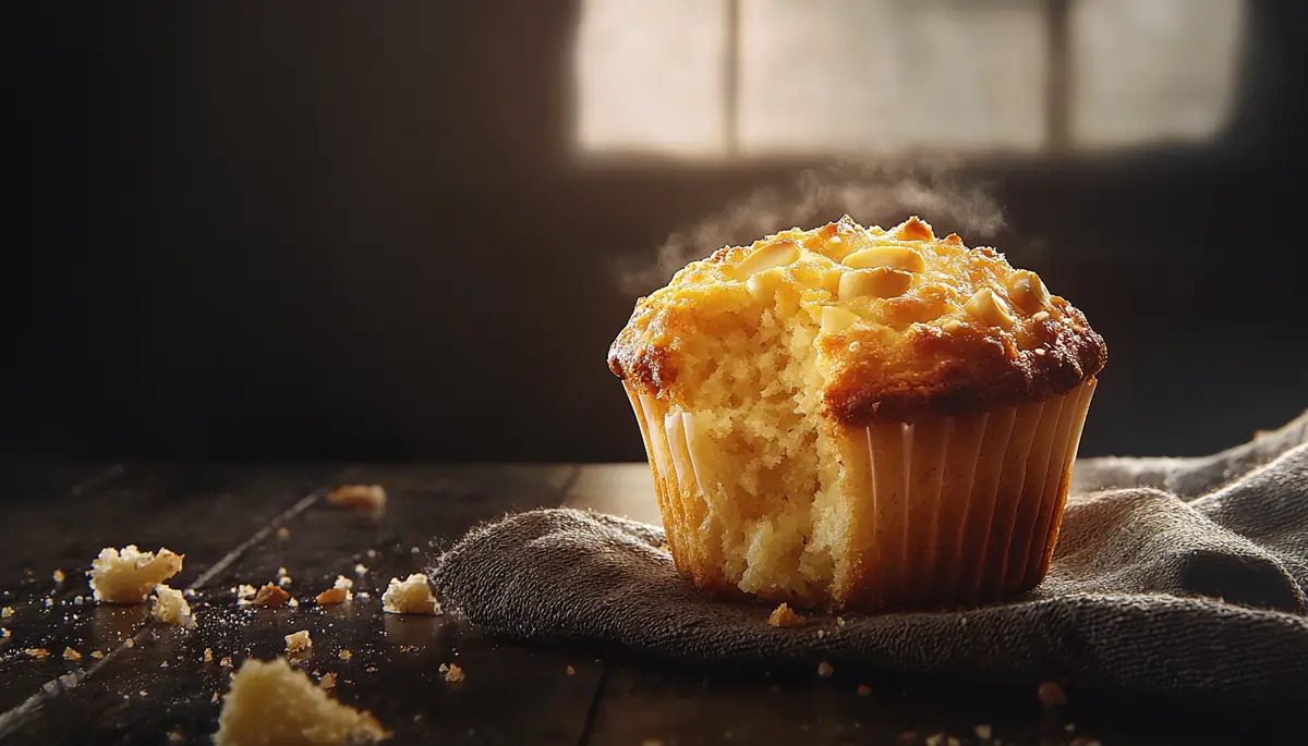 recette Muffins pêche et amandes effilées