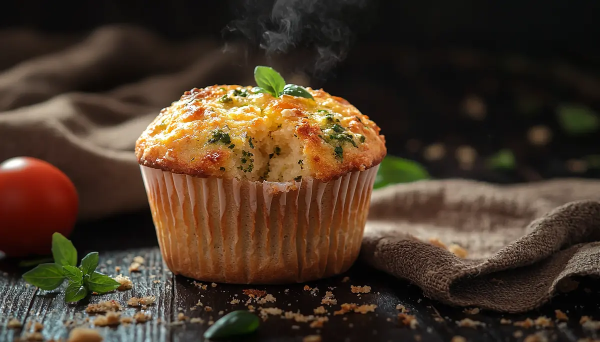 recette Muffins pesto, tomates cerises et mozzarella