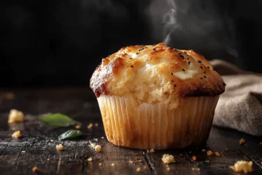 recette Muffins tomate séchée, mozzarella et basilic