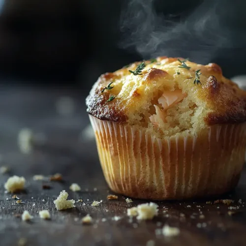 recette du Muffins au saumon fum&eacute; et aneth